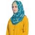 Designer cotton Grid hijab- Green