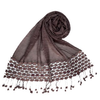 Cotton designer Hijab- Purple
