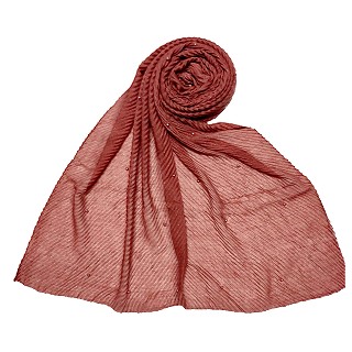 Premium Crush Diamond Stole - Light Maroon