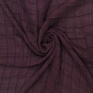  Chiffon Checkered Hijab- Purple