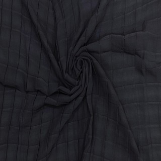  Chiffon Checkered Hijab - Dark Grey