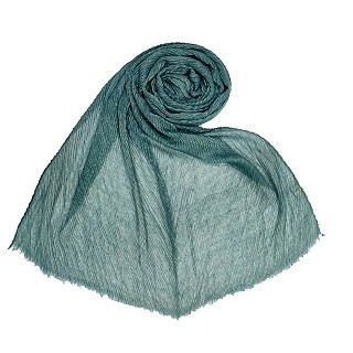  Crinkle Cotton Glitter Stole For Women - Green 