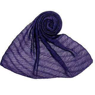 Premium Cotton Crush Designer Diamond Studded  Stole - Purple