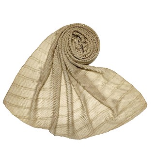 Premium Cotton Crush Designer Diamond Studded  Stole - Peach