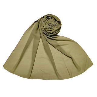 Premium Chiffon Plain Stole - Green