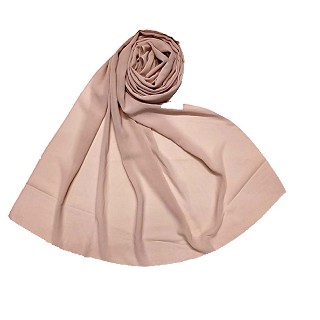 Premium chiffon plain stole - Light Pink