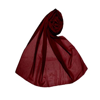 Premium chiffon plain stole - Maroon