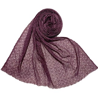 Premium bubble crush collection hijab - Purple