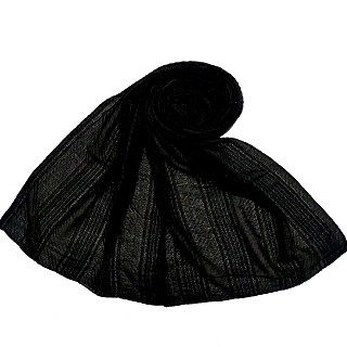 Designer diamond studded  hijab- Black