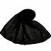 Crinkled Cotton Mesh Sparkling Women's Stole - Black Crinkled Cotton Mesh Sparkling Women's Stole - Black
