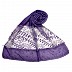 Premium cotton designer diamond and pearl studded  hijab- Purple