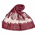 Designer diamond studded hijab with fringe's hijab- Maroon