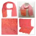 Lace cotton Diamond Stole-Pink Lace cotton Diamond Stole-Pink