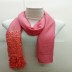 Half Net Diamond Stole- Pink