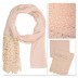 Designer Half Net Diamond Stole- White Designer Half Net Diamond Stole- White