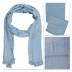 Satin Shaded Stole - Blue Satin Shaded Stole - Blue