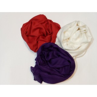 Combo Rayon Stole -White |Purple| Red 