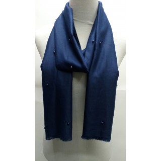 Cotton Plain Stole - Indigo