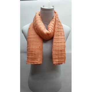 Cotton Crush Stole - Orange