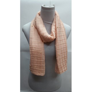 Cotton Crush Stole - Peach