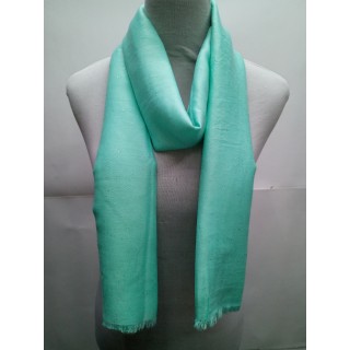 Cotton Plain Glitter Stole - Mint Green