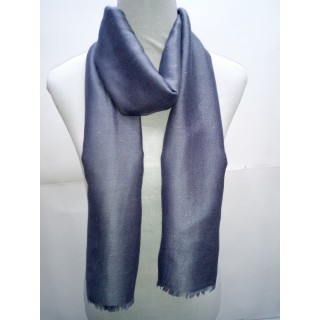 Cotton Plain Glitter Stole -Grey