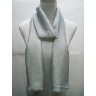 Cotton Plain Glitter Stole - Fossil Grey