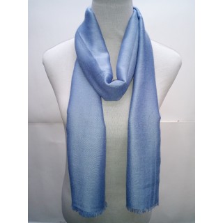 Cotton Plain Glitter Stole - Sky Blue