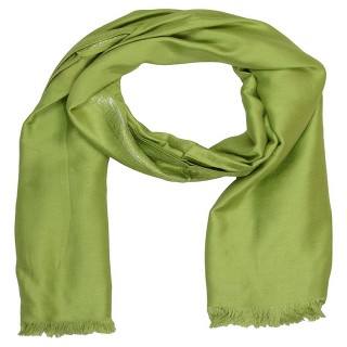 Zari Border Stole -Green