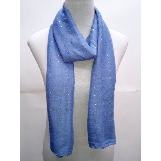 Cotton Diamond Stole- Blue