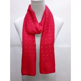 Cotton Diamond Stole- Red