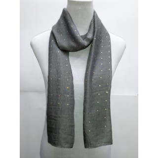 Cotton Diamond Stole- Grey