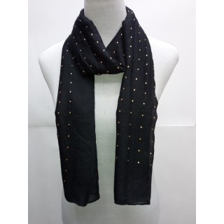 Cotton Diamond Stole- Coal black