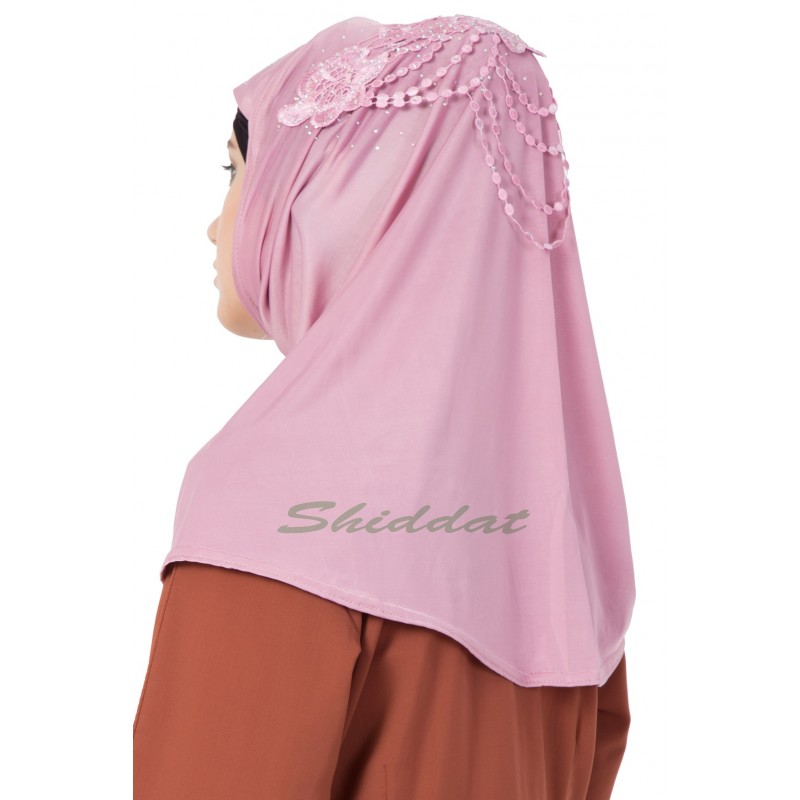 Instant Hijab online- Pink Hijab at shiddat.com