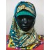 Blue Color Multi Printed Hijab -Satin Fabric Blue Color Multi Printed Hijab -Satin Fabric