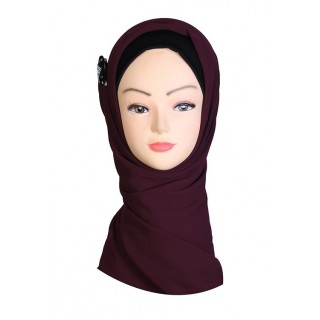 Cocoa Brown Hijab - Georgette Fabric