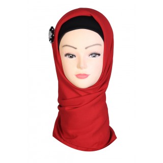 Persian Red Hijab - Rayon Fabric