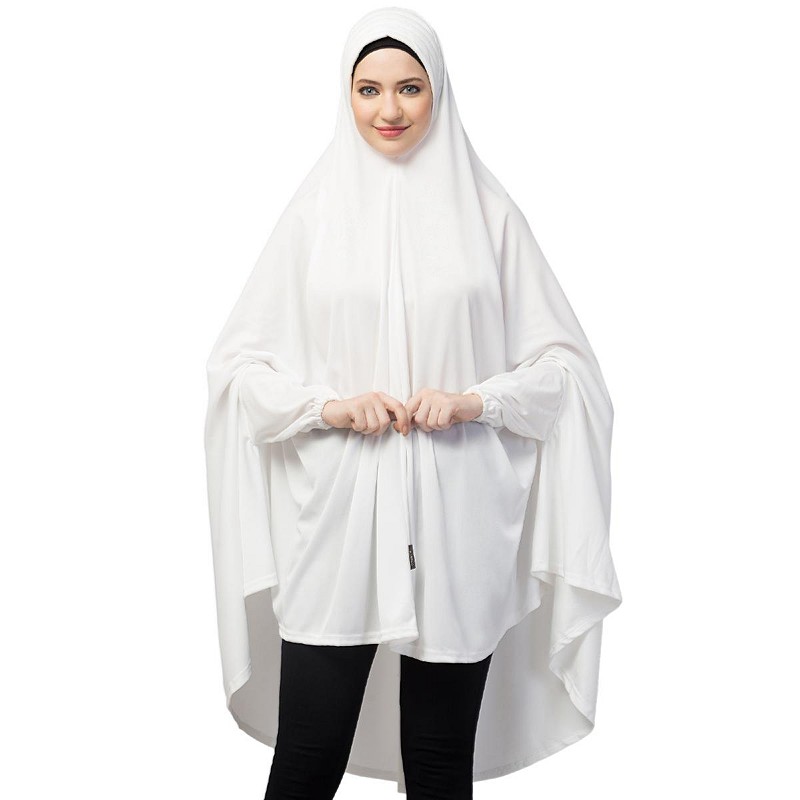 white long hijab