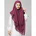 Instant Ready-to-wear Hijab- Plum Instant Ready-to-wear Hijab- Plum