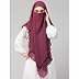 Instant Ready-to-wear Hijab- Plum Instant Ready-to-wear Hijab- Plum