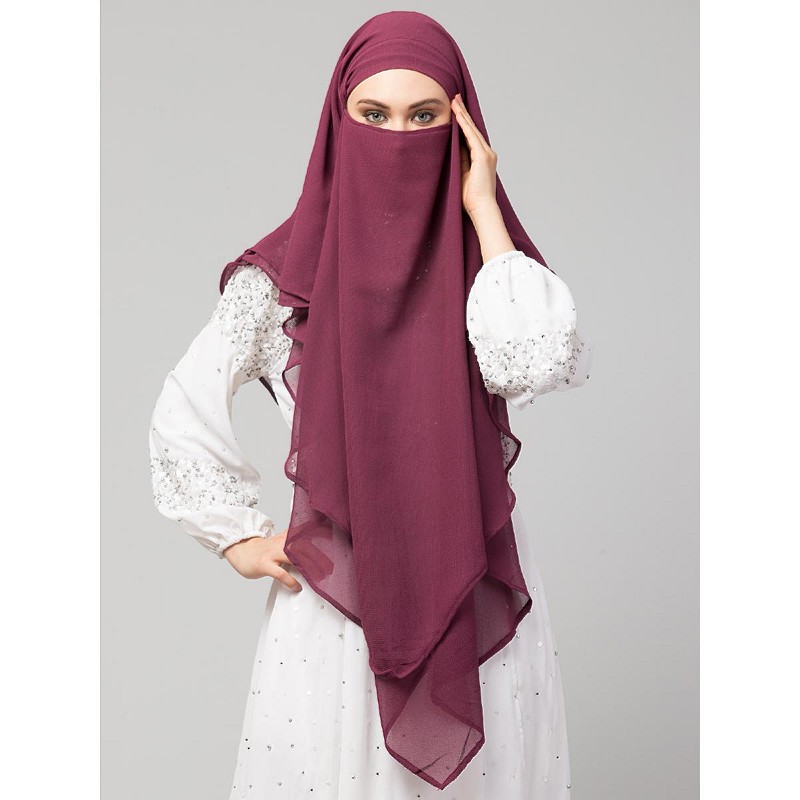Instant hijab online Readytowear Plum Hijab at