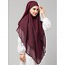Instant Ready-to-wear Hijab- Wine Instant Ready-to-wear Hijab- Wine