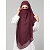 Instant Ready-to-wear Hijab- Wine Instant Ready-to-wear Hijab- Wine