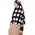 Prayer Hijab | Long Hijab | Khimer- Black-White Prayer Hijab | Long Hijab | Khimer- Black-White