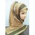 Scarf- Golden Color with Printed Border Scarf- Golden Color with Printed Border