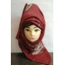 Scarf- Flower Printed on Maroon background Scarf- Flower Printed on Maroon background