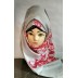 Scarf- Flower Printed on Grey background Scarf- Flower Printed on Grey background