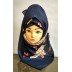 Scarf- Flower Printed on Dark Blue background Scarf- Flower Printed on Dark Blue background
