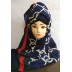 Printed Stole on Blue background Printed Stole on Blue background