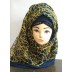 Designer Scarf in yellow printed- Half Net   Designer Scarf in yellow printed- Half Net